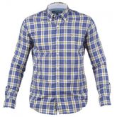 Camisa Tommy Hilfiger 12 Xadrez Azul/Amarelo
